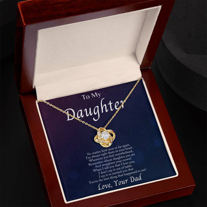 Im Always With You - Love Knot Necklacec